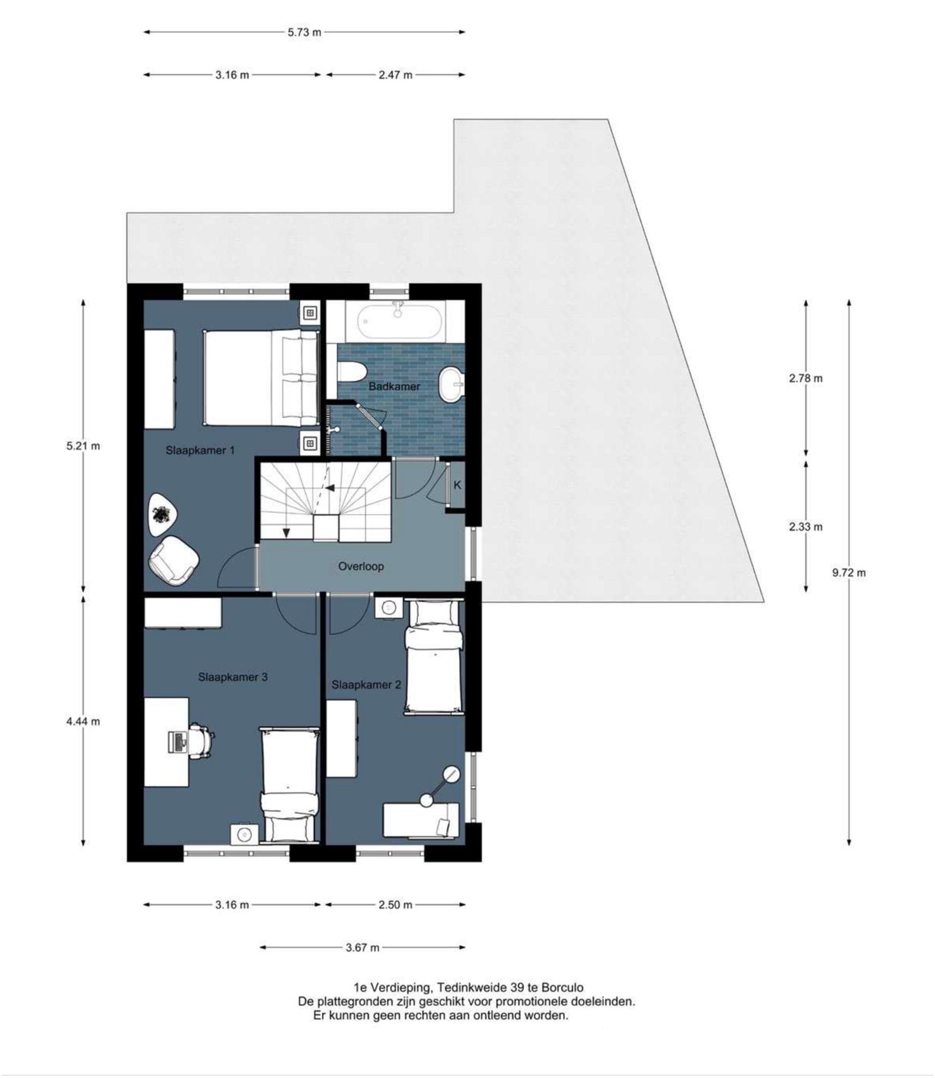 Plattegrond 1e Verdieping Tedinkweide 39 Borculo.jpg